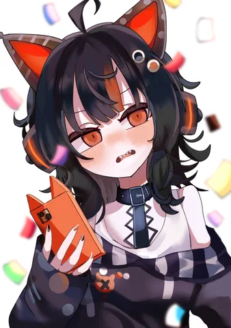 スマホに翻弄される猫耳っ子