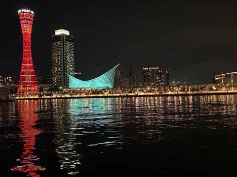 港町の夜景、光のシンフォニー
