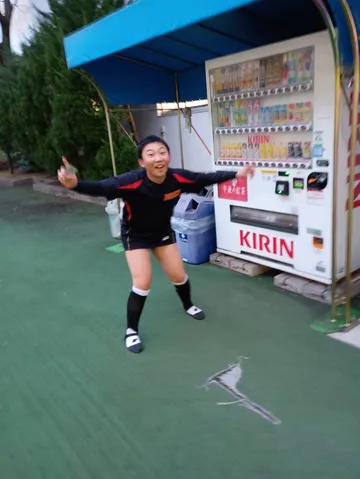 自販機と躍動する瞬間
