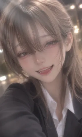吸血鬼風？ドキドキする微笑み