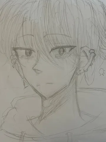線画の憂い、瞳の物語