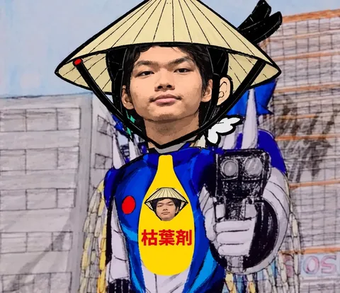 編み笠の下の異世界