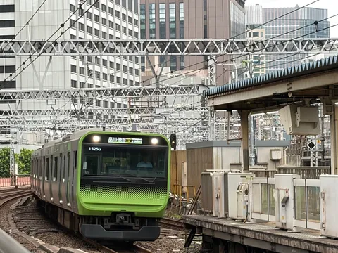 都会を駆け抜ける緑の疾走者