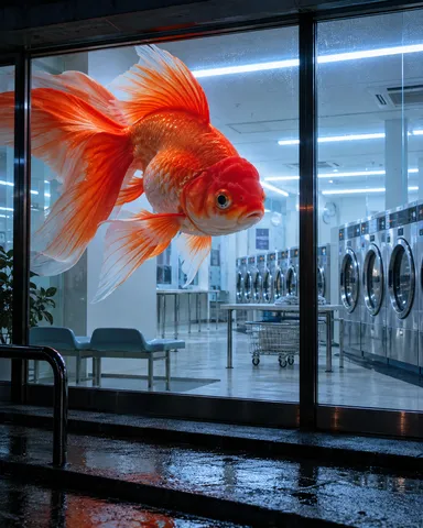 店先に泳ぐ金魚の夢