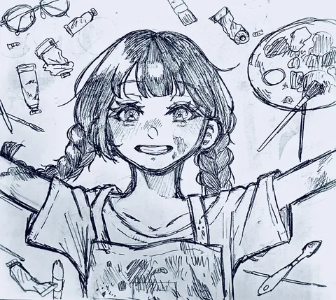 絵の具まみれのアートな日常