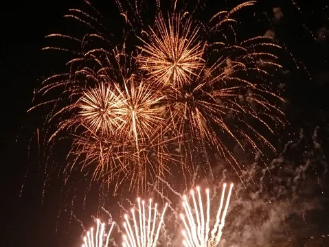 夜空に咲く、光の花火