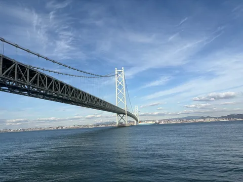 青空と巨大な橋の風景