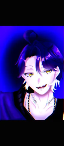 夜の青に揺れる瞳