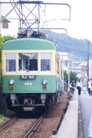 緑と黄色、懐かしの電車風景