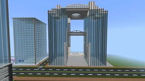 マイクラ、摩天楼を構築！