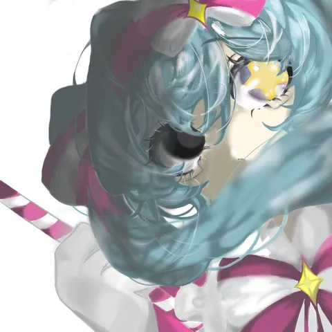 蒼い髪が紡ぐ風の瞬間
