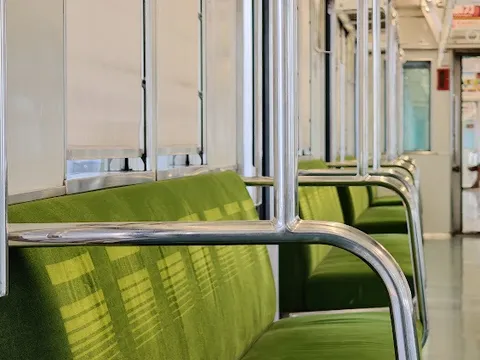 深緑のモケット