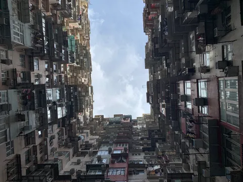 圧巻の垂直都市