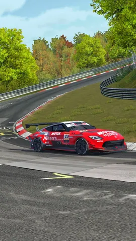 攻める赤いレーシングカー