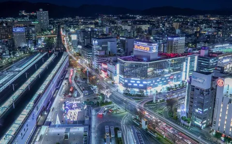 夜を縫う光の都市