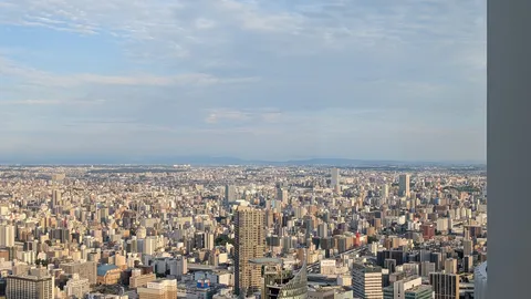 高層の海に広がる街