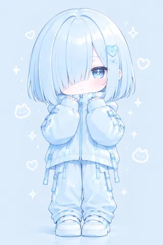 青の世界に包まれて