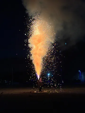 夜空を彩る一瞬の閃光