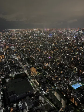 都会の眠らない夜景