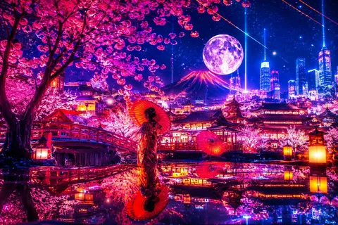 未来を彩る夜桜の夢