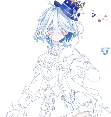蒼い王冠と光の装い