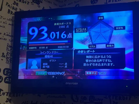 歌声に酔いしれる夜