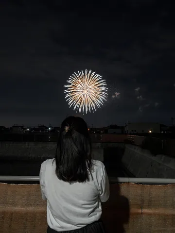夜空を見上げる特等席