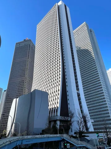 白と影が並ぶ高層街