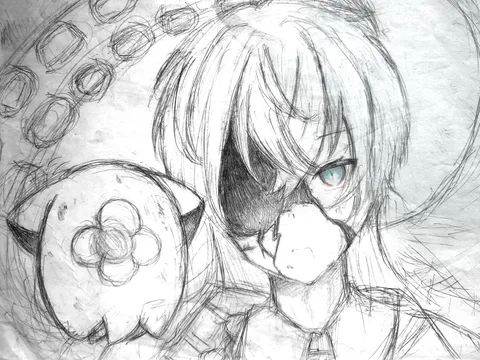 影と髪に揺れる瞳