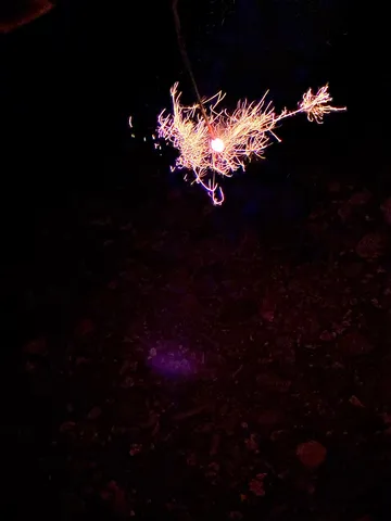 線香花火、一瞬の輝き