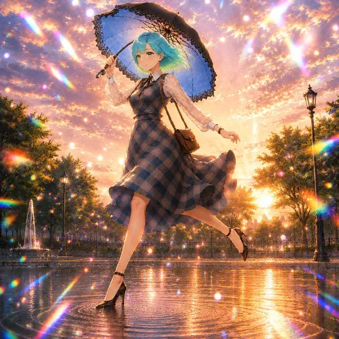 虹色の雨上がり