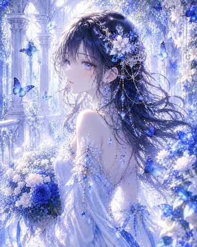 煌めく青の幻想世界