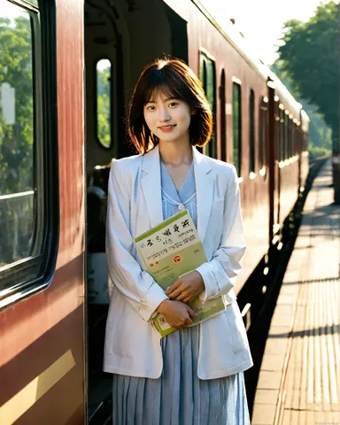 旅立ちの前に、教科書を胸に