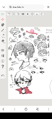 描かれる瞳、無限の表情