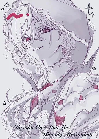 月光と紅の装飾が描く空気