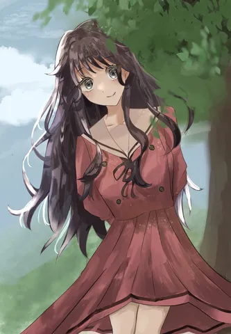 木漏れ日、少女の微笑み