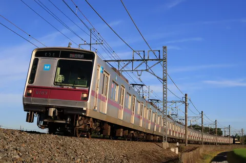 青空を背に、銀の巨体がニョロニョロ