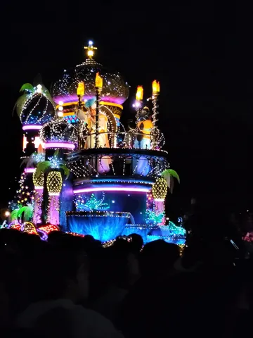 夜空に浮かぶ光の王冠