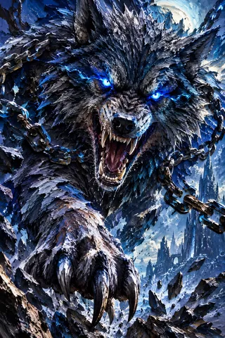 氷原に吠える黒き獣