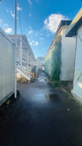 雨上がり路地裏の秘密基地