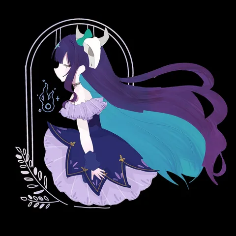 闇夜を彩る幻想の微笑み