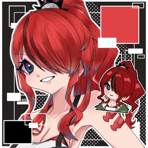 赤髪輝くポップな世界観
