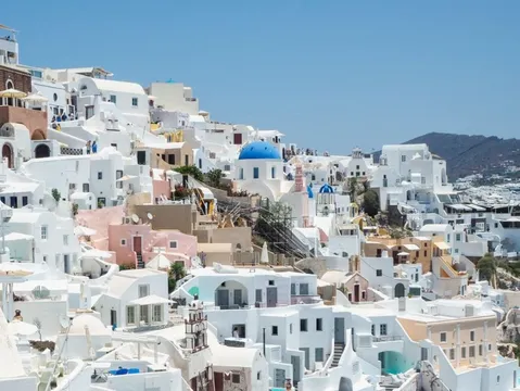 白と青、無限ループの絶景
