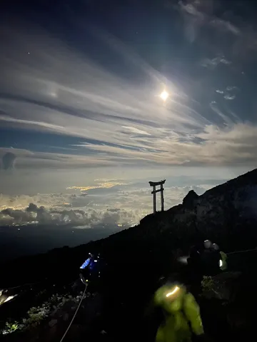月明かりの登山道、旅路の始まり