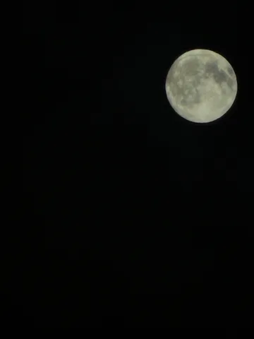 月夜の静寂に浮かぶ月
