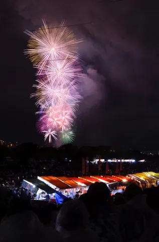 淀川花火大会大詰め