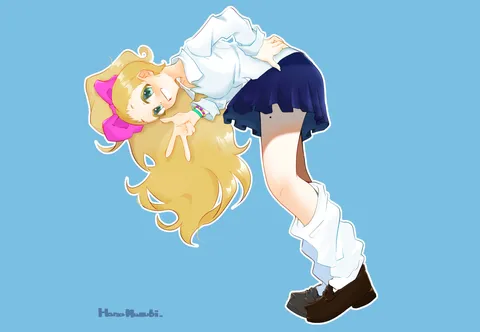 元気いっぱいのスクールガール