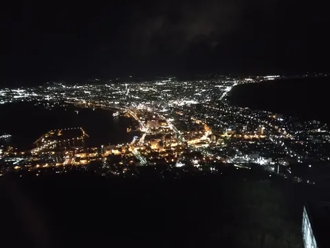 星降る夜の街灯