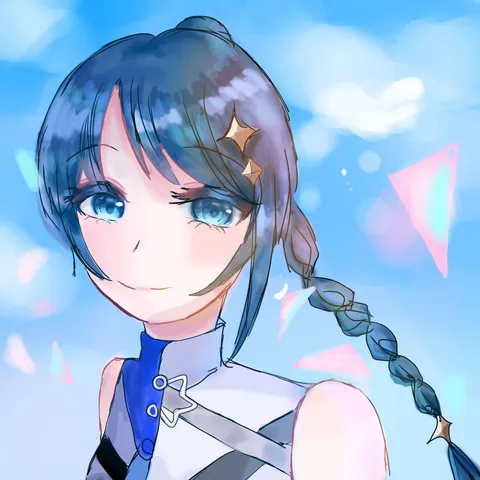 夏の空と輝く星屑
