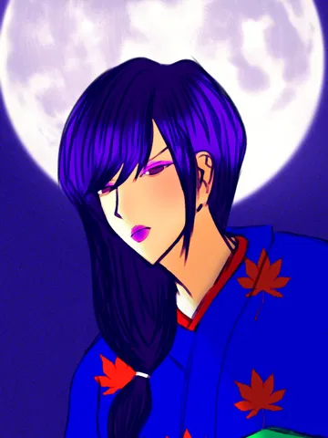 月夜と藍の静かな影